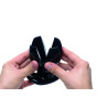 Master Series Plug Tunnel Clawed Noir 9 x 10.5 cm